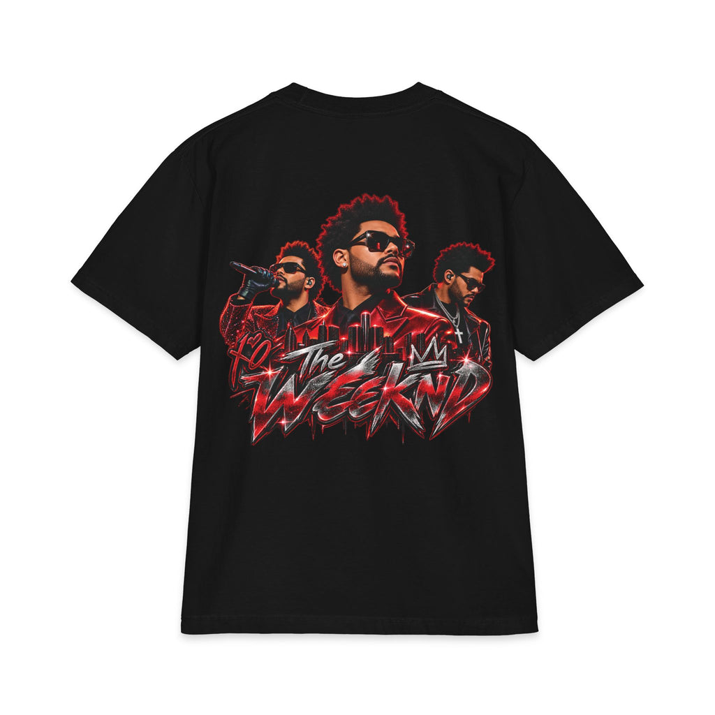 XO Heart Graffiti T-Shirt | Weeknd Triple Portrait Tee