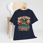 Balls Deep in Christmas Spirit Graphic Tee