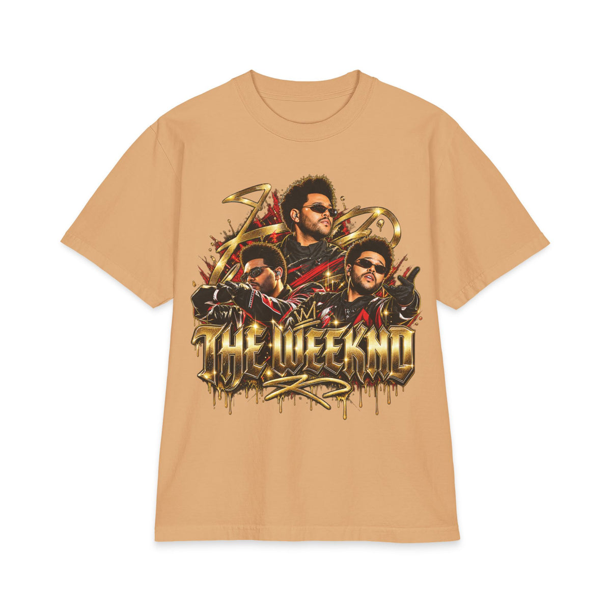 XO Heart Graphic T-Shirt | Weeknd Style Music Portrait Tee
