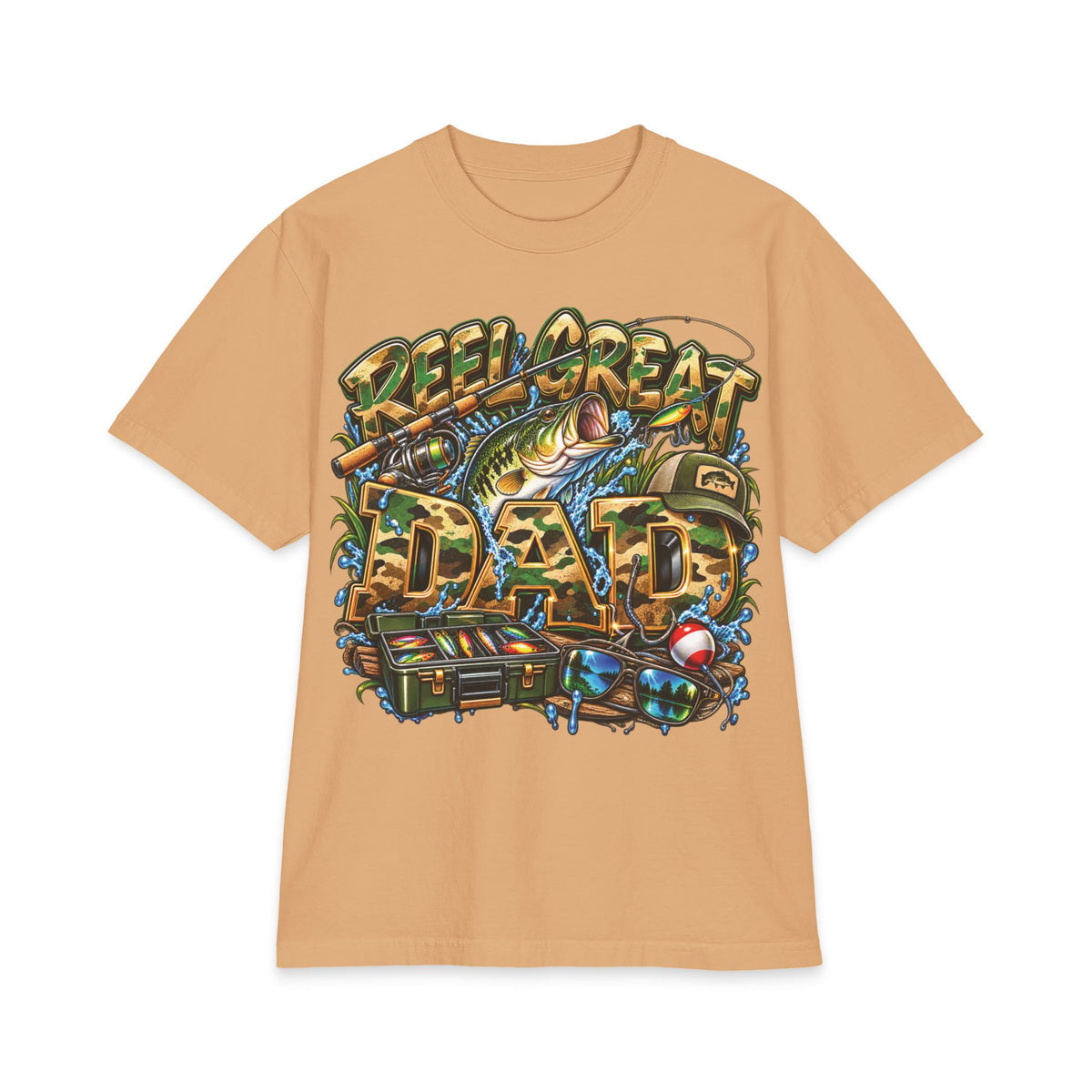 Detroit Reel Great Dad T-Shirt | Fishing Graphic Tee, Dad Shirt