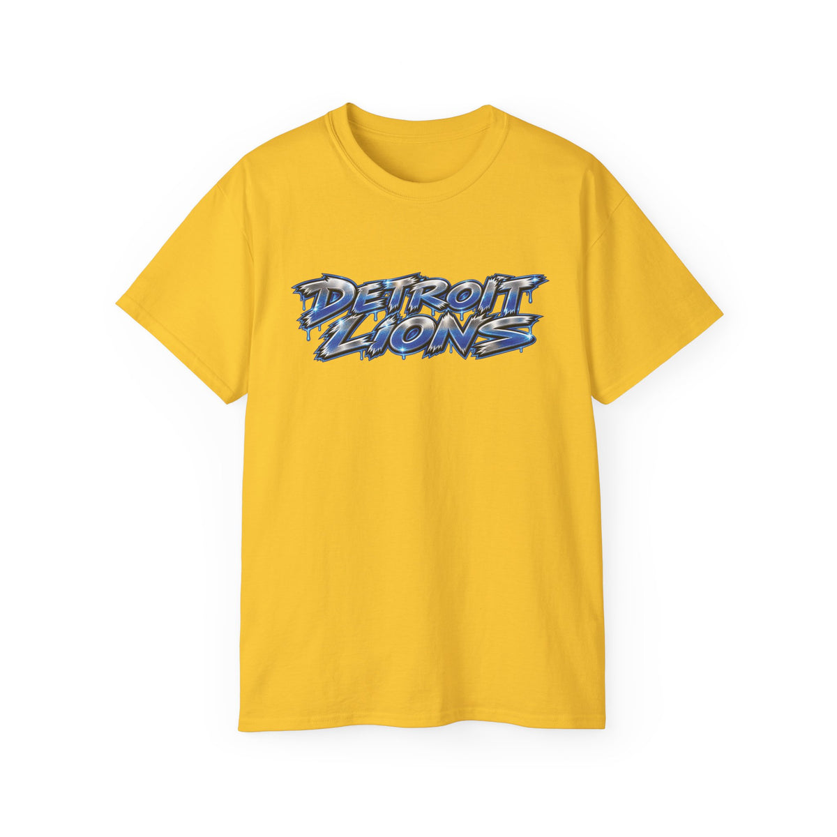 Detroit and Green Bay Rivalry Graphic Tee | Lion Ripping Green Bay Logo Back