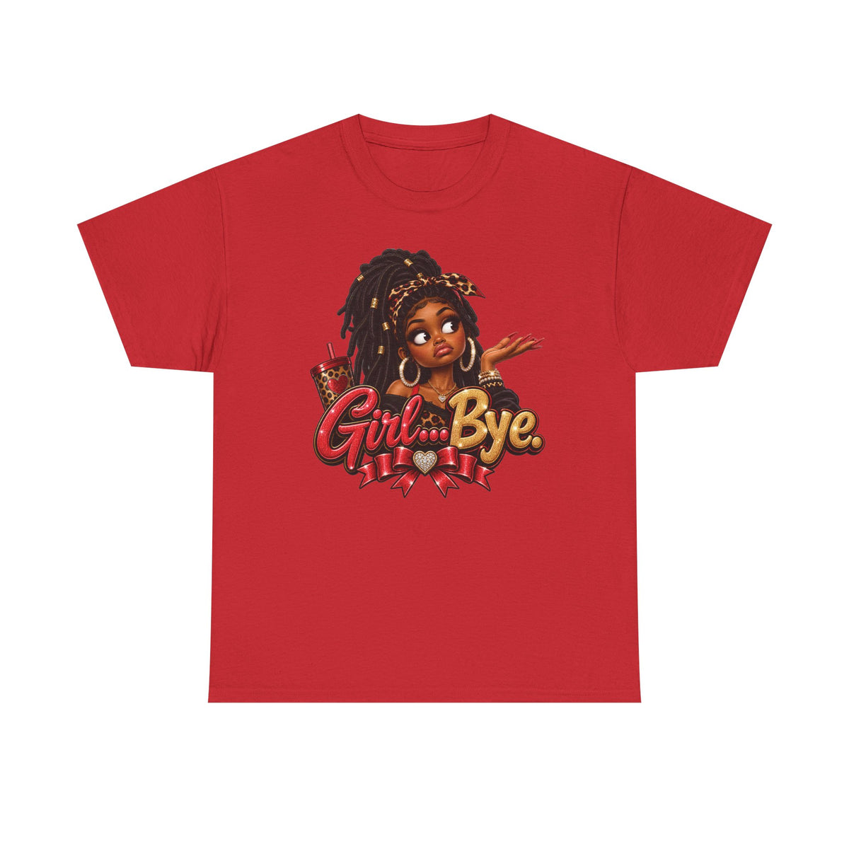 Girl Bye graphic tee | Black girl cartoon, sassy slogan t-shirt