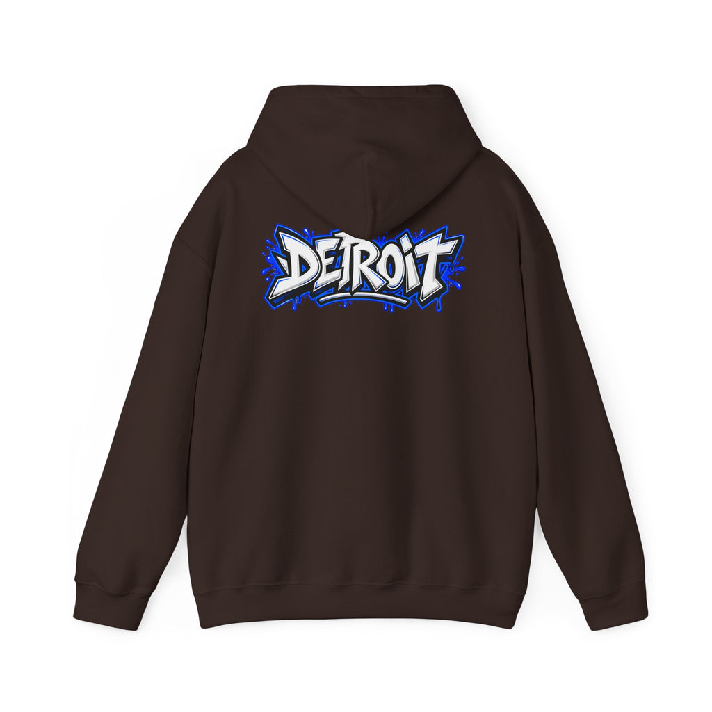 Detroit Graffiti Lion Hoodie | Detroit Drip Streetwear Sweatshirt
