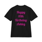Kpop Hunter Demon Birthday Girl T-Shirt | Colorful Cartoon Letters, Balloons & Characters