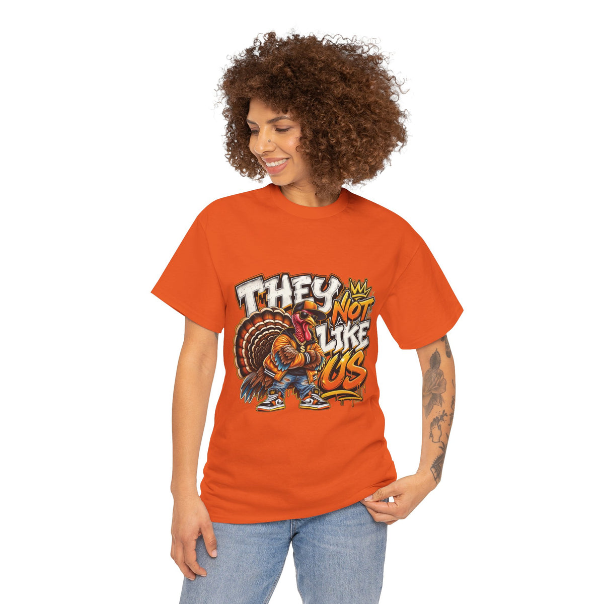 They Not Like Us Turkey Tee | Streetwear Thanksgiving Graphic Shirt
