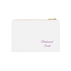 Custom Bridesmaid and Name Cosmetic Bag | Personalized Wedding Makeup Pouch