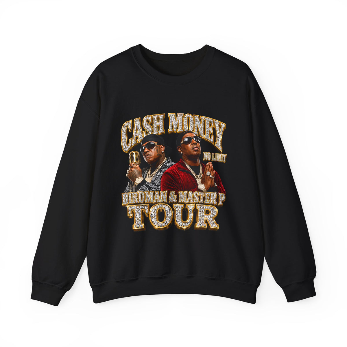 Cash Money Tour Crewneck Sweatshirt | Retro Hip Hop Graphic