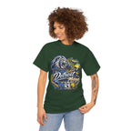 Detroit Michigan Lion Cityscape Graphic T-Shirt
