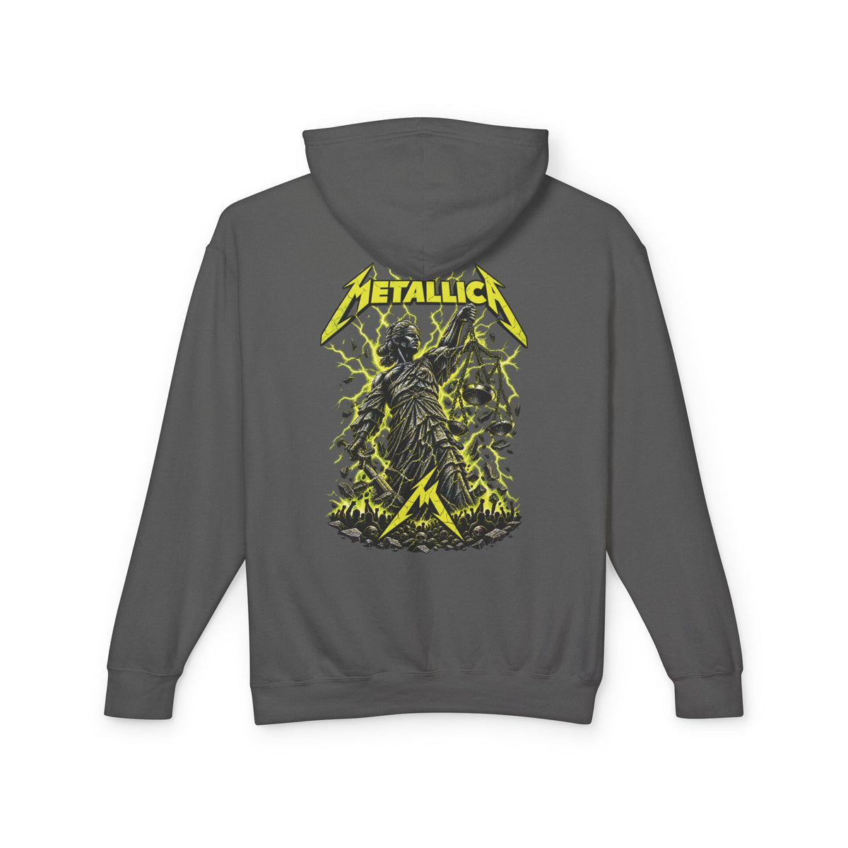 Metallica Skull & Broken Clock Hoodie | Band Logo Rock Music Sweatshirt