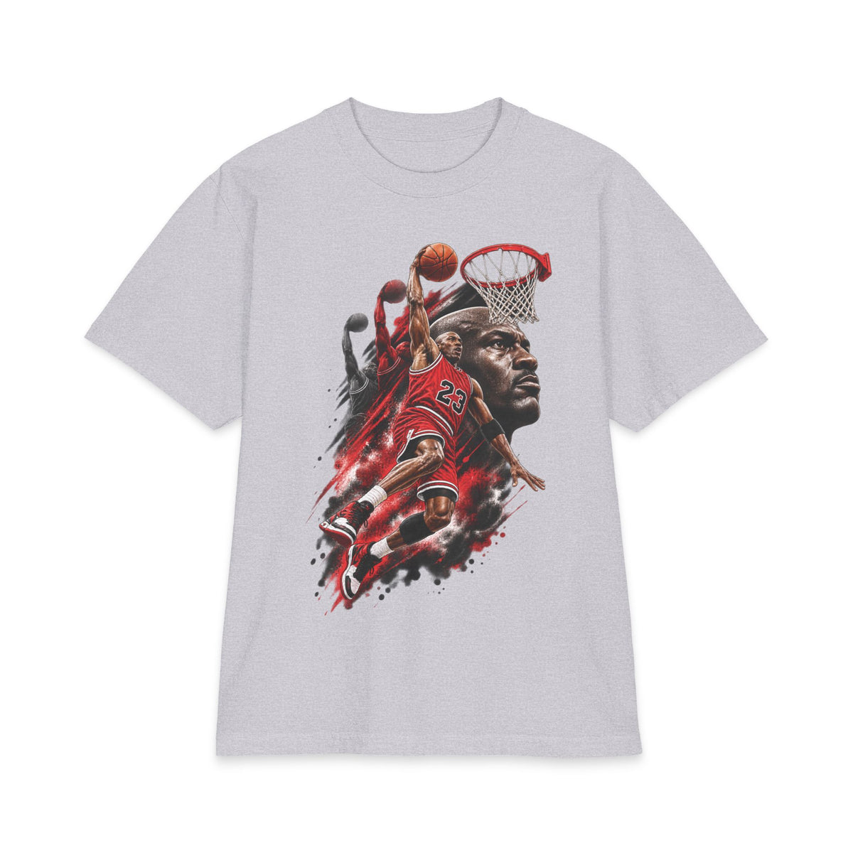 Basketball Icon portrait T-Shirt | Slam Dunk collage, jersey number 23
