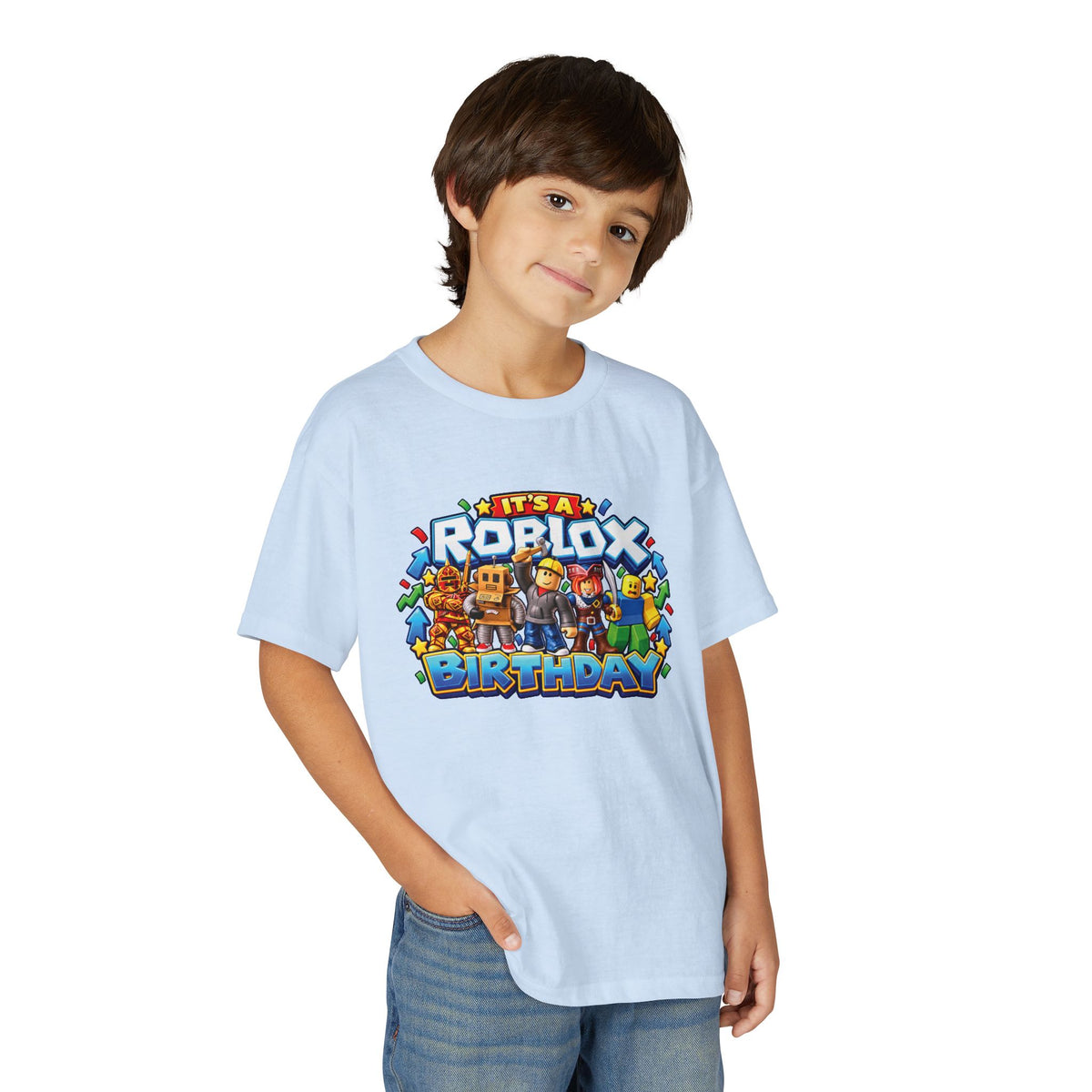 Youth Roblox Birthday T-Shirt – Leveling Up to 12