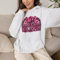 Breast Cancer Awareness Ribbon Floral Hoodie | Pink Support Design