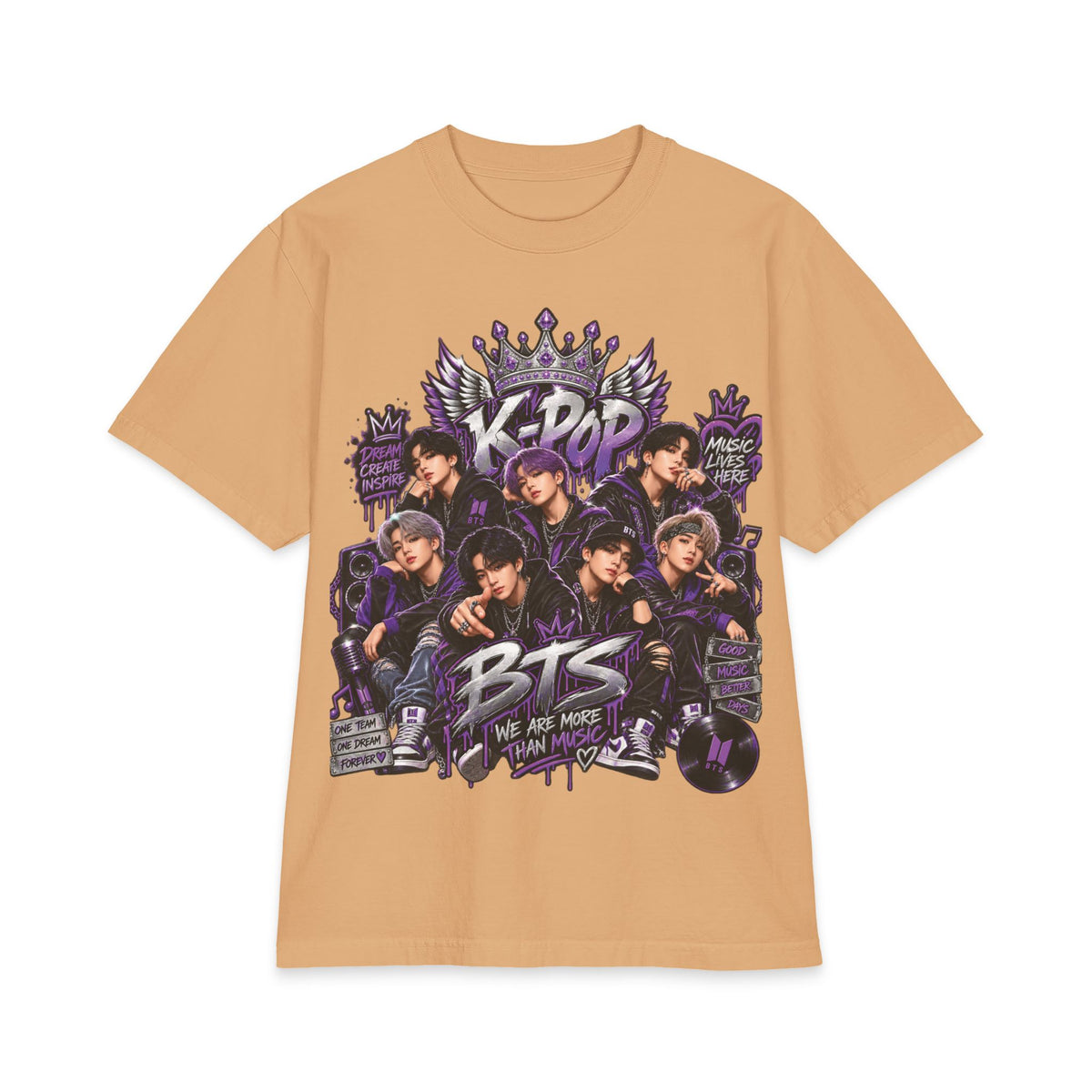 BTS K-Pop Band Graphic Tee | KPOP Members Portrait T-Shirt