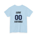 Detroit Lion Rider T-Shirt | Football Team Graphic Tee, Blue Mascot
