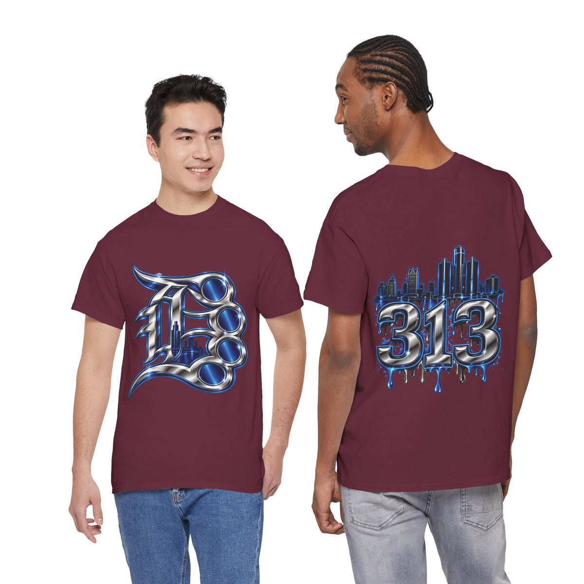 Detroit Brass Knuckles graphic tee | 313 Skyline Drip T-Shirt