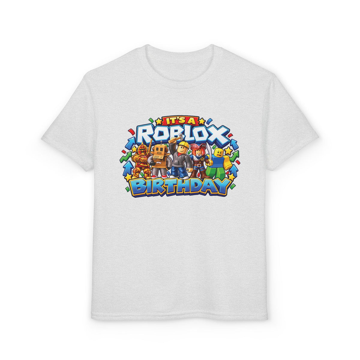 Roblox Birthday Leveling Up to 7 Youth T-Shirt