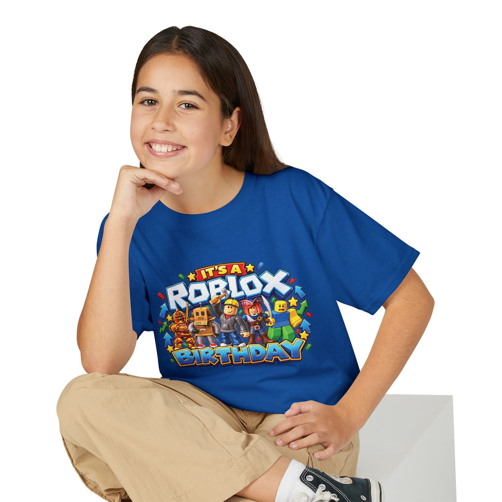 Roblox Birthday Youth T-Shirt – Leveling Up to 8 Gamer Birthday Shirt