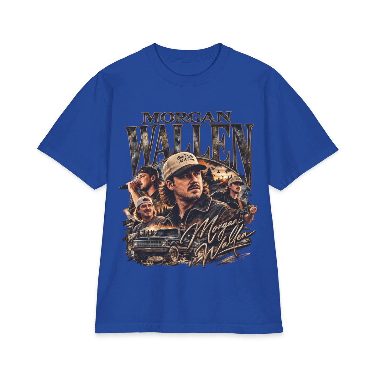 M Wallen Portrait Tee | Country Music Shirt, Lyrics Back Print