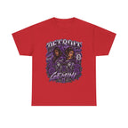 Gemini Skull Roses Graphic T-Shirt | Zodiac Twins Illustration
