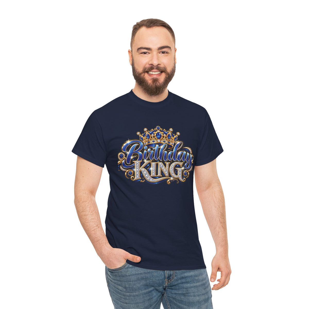 Birthday King Crown Graphic T-Shirt