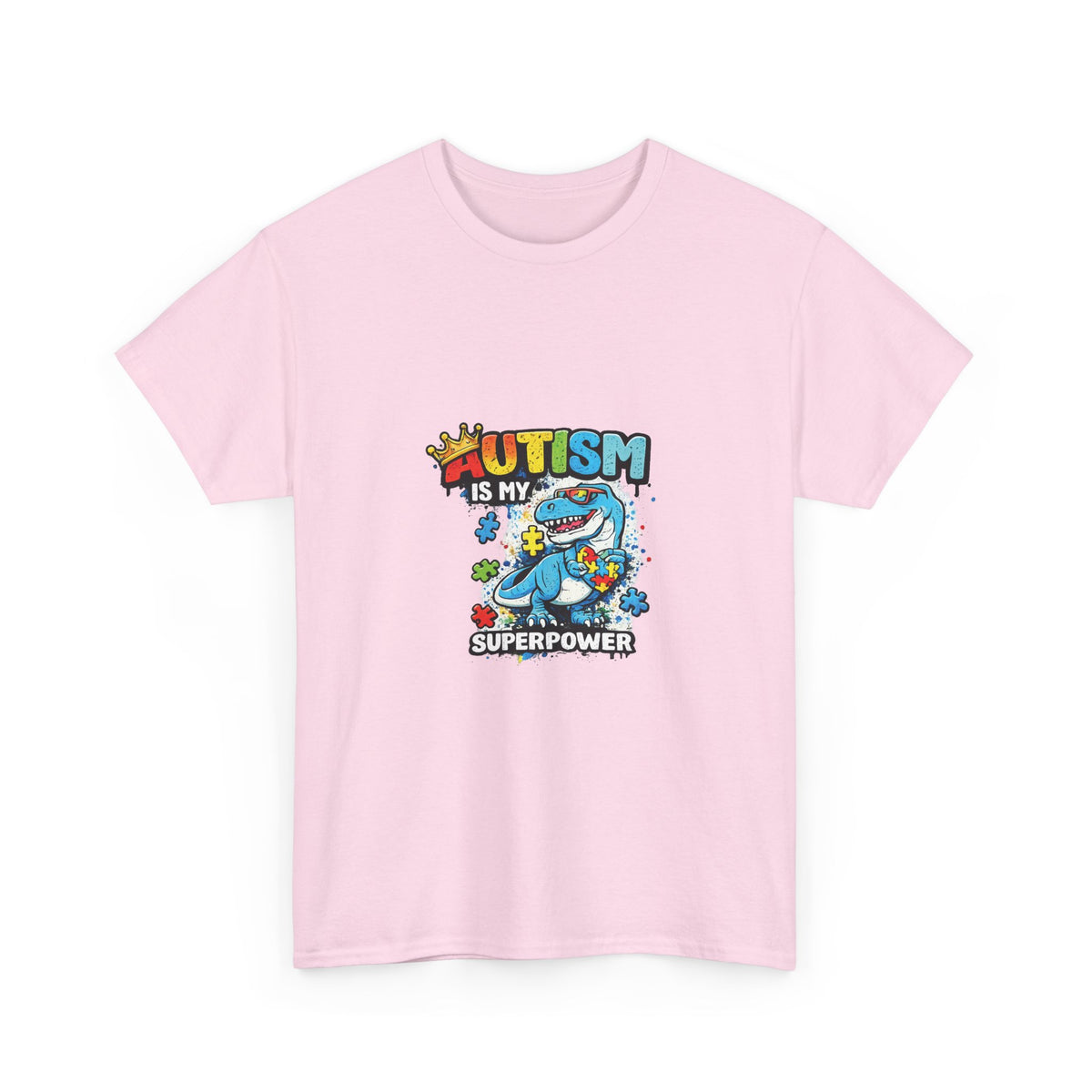 Autism Is My Superpower T-Shirt | Puzzle Piece Shark Design