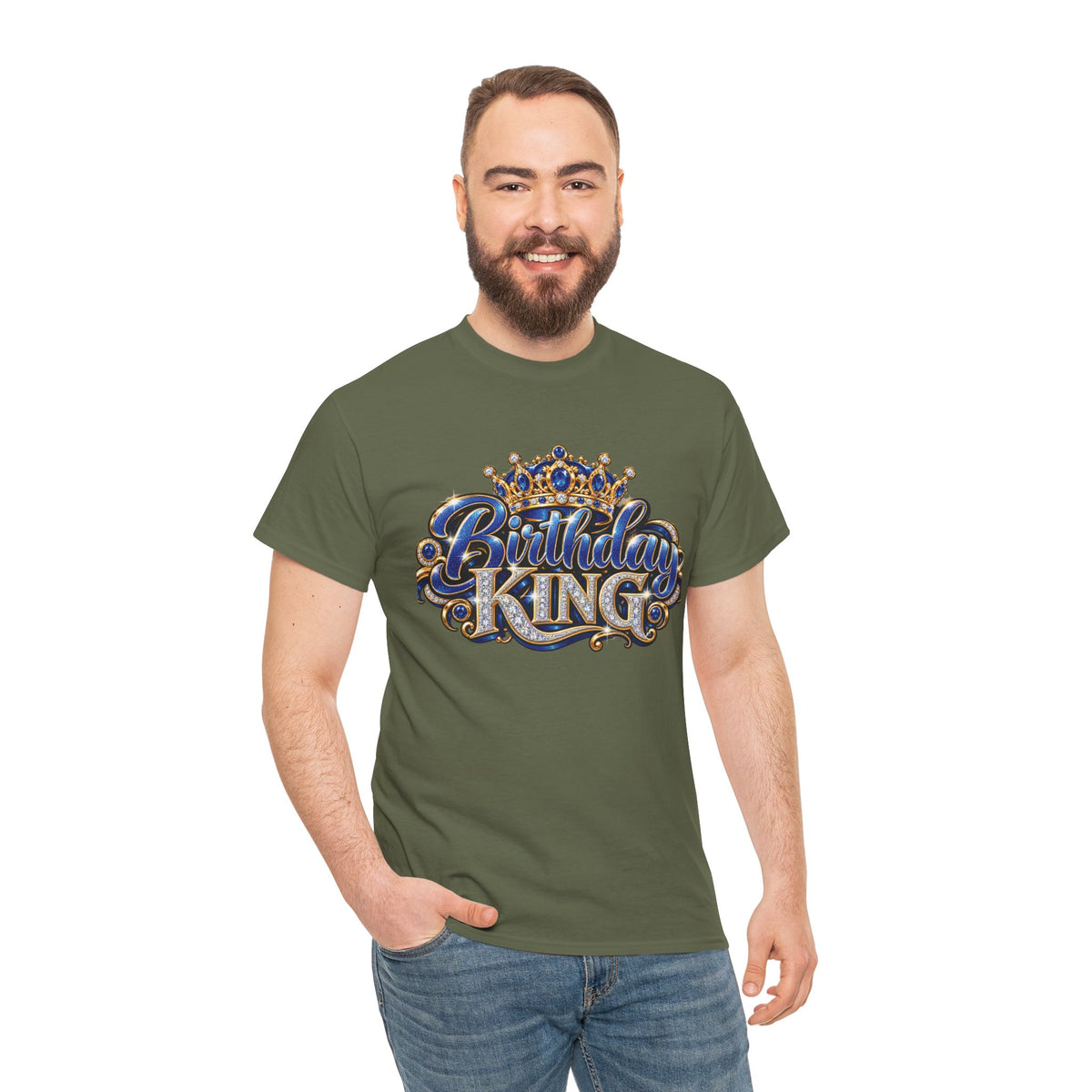 Birthday King Crown Graphic T-Shirt