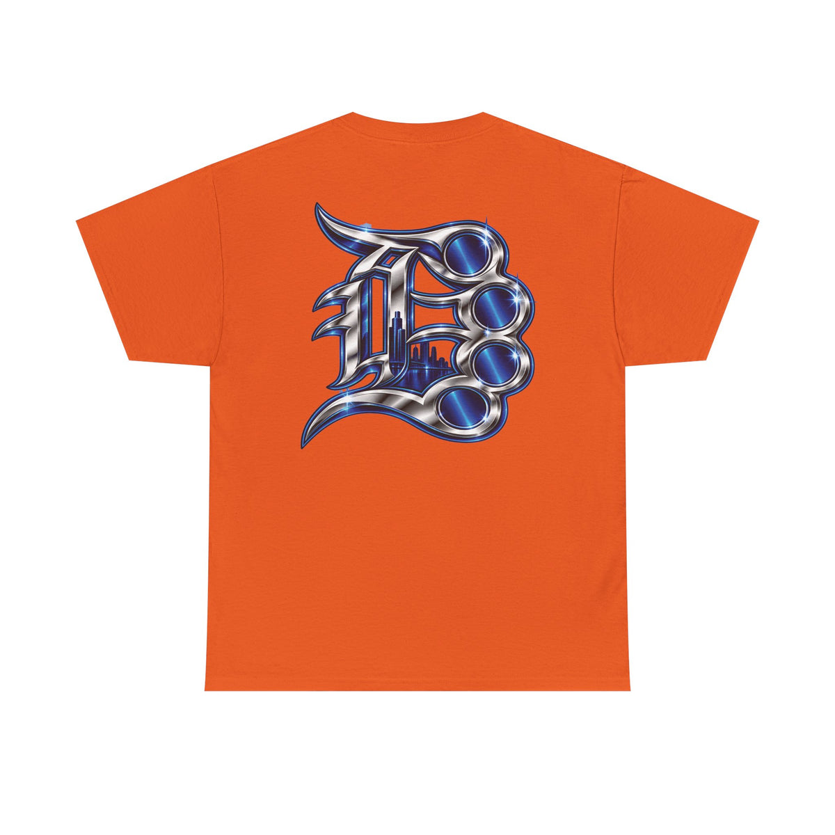 Detroit Basketball Lion Graphic Tee | City Streetball Detroit D Logo