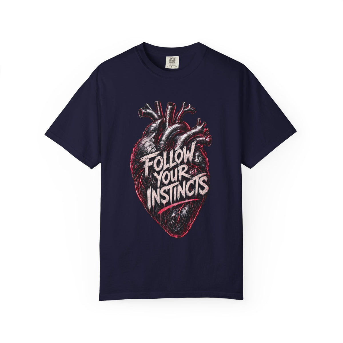 Anatomical Heart Follow Your Instincts T-Shirt | Graphic Heart Tee
