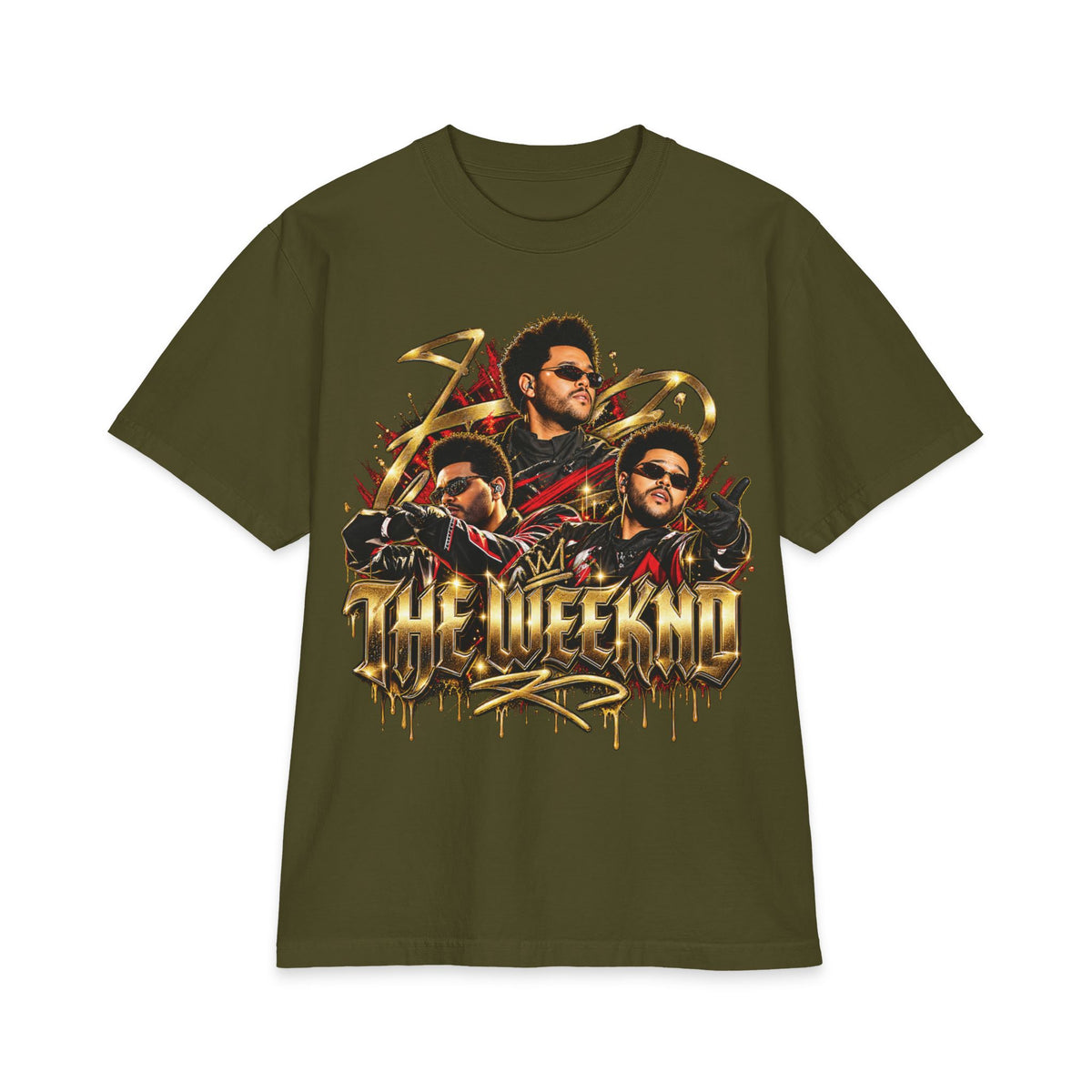 XO Heart Graphic T-Shirt | Weeknd Style Music Portrait Tee