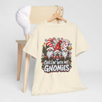 Chillin' With My Gnomies T-Shirt | Christmas Gnome Trio Tee