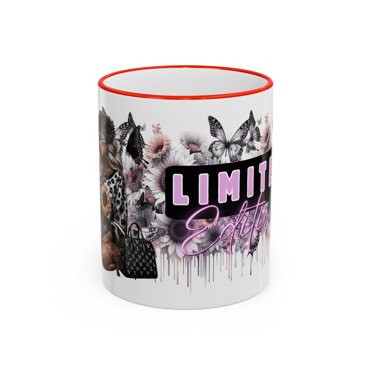 Limitless Beauty Mug | Accent Rim & Handle Ceramic Coffee Cup