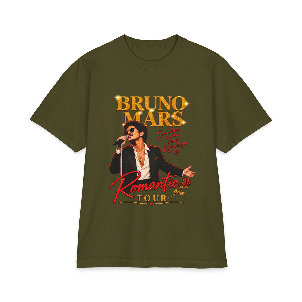 Bruno Mars Romantic Tour T-Shirt | Concert Band Tee