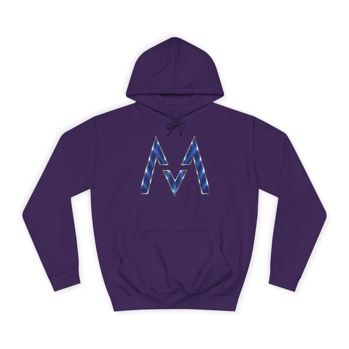 Blue M Chevron Logo Hoodie | Maroon 5 Band Photo Signature Back Hoodie