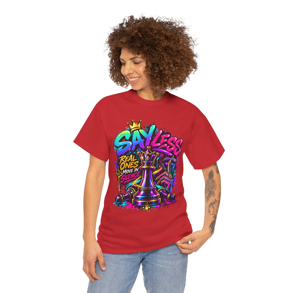 Say Less Chess King Tee | Graffiti Chess Piece Streetwear