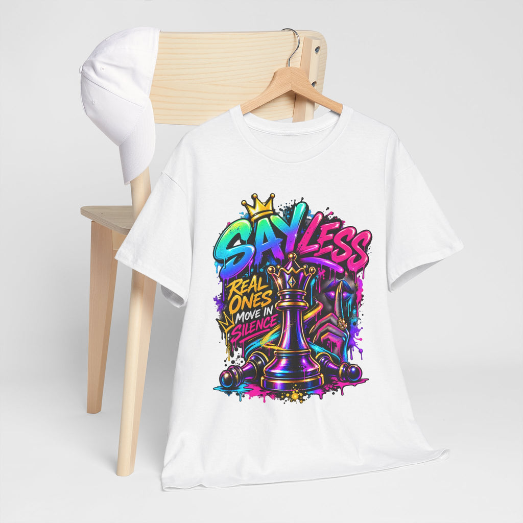 Say Less Chess King Tee | Graffiti Chess Piece Streetwear