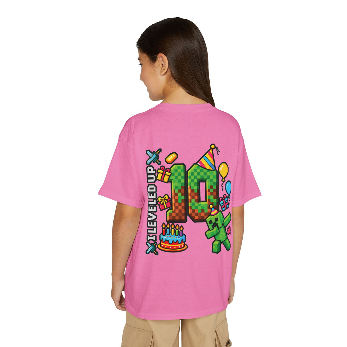 Minecraft-Inspired “Bruh, It’s My Birthday” Youth T-Shirt