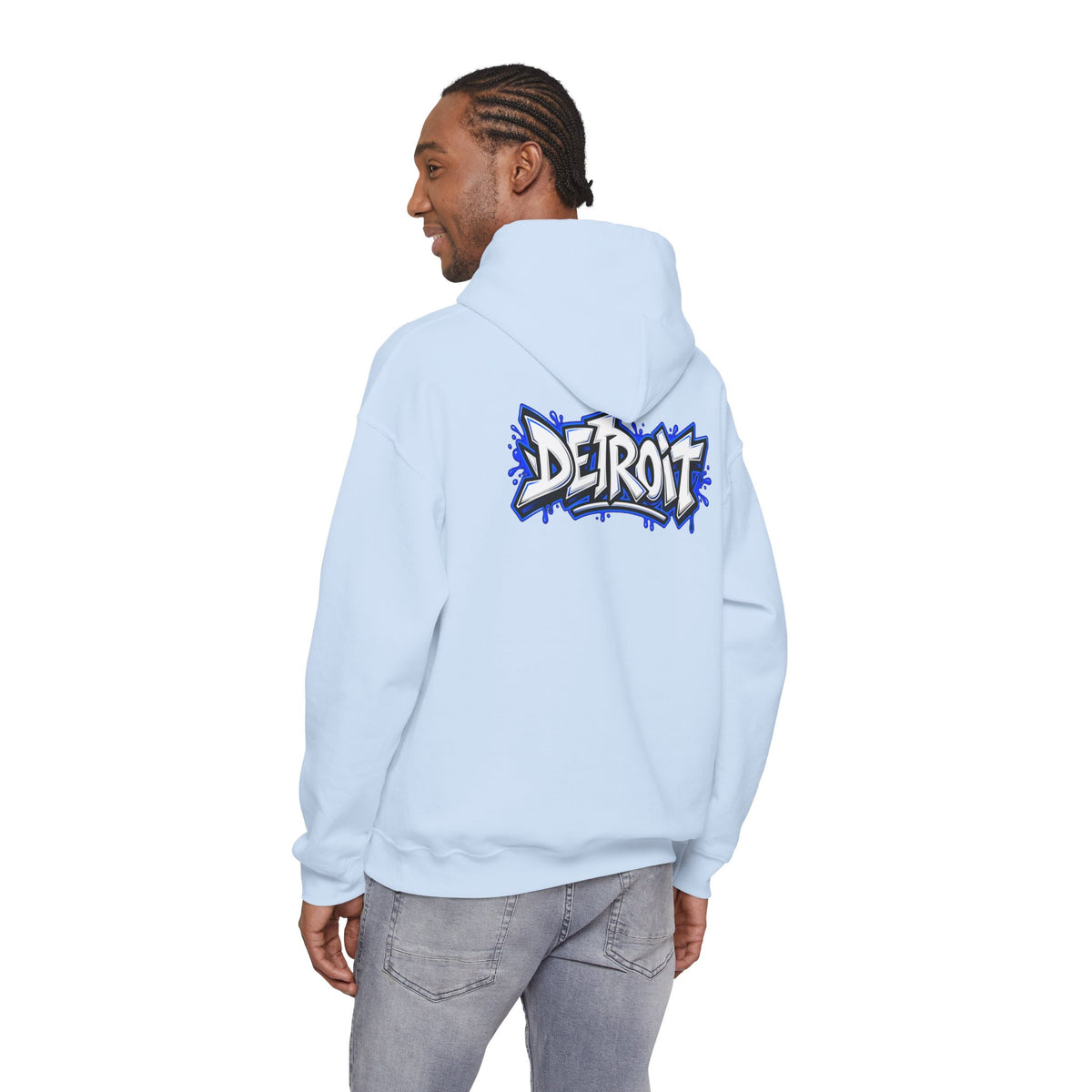 Detroit Graffiti Lion Hoodie | Detroit Drip Streetwear Sweatshirt