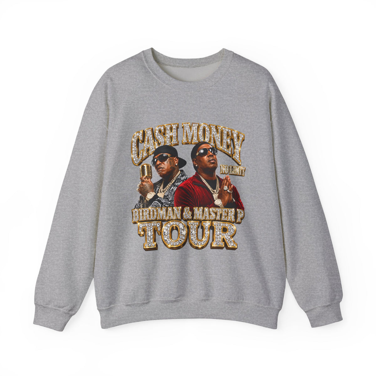 Cash Money Tour Crewneck Sweatshirt | Retro Hip Hop Graphic