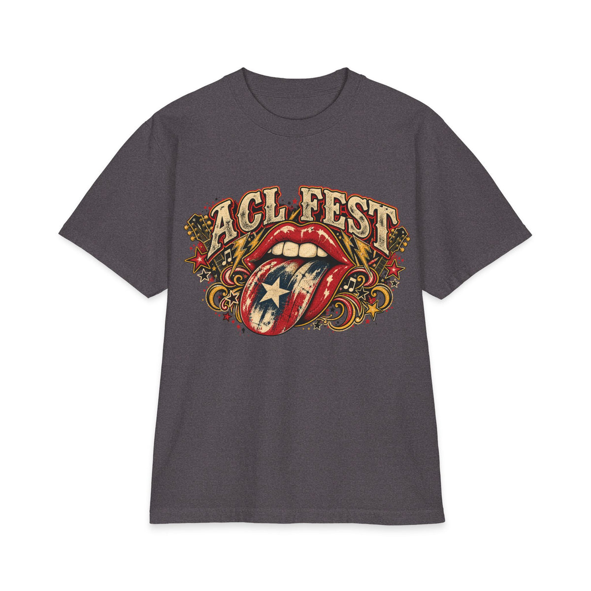 ACL Fest tongue logo T-Shirt | music festival lineup back print