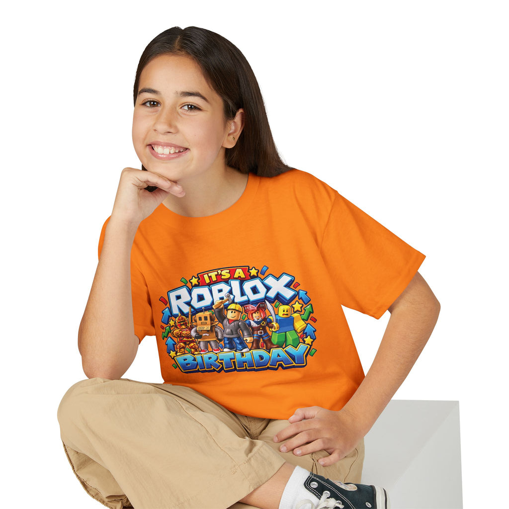 Youth Roblox Birthday T-Shirt – Leveling Up to 12