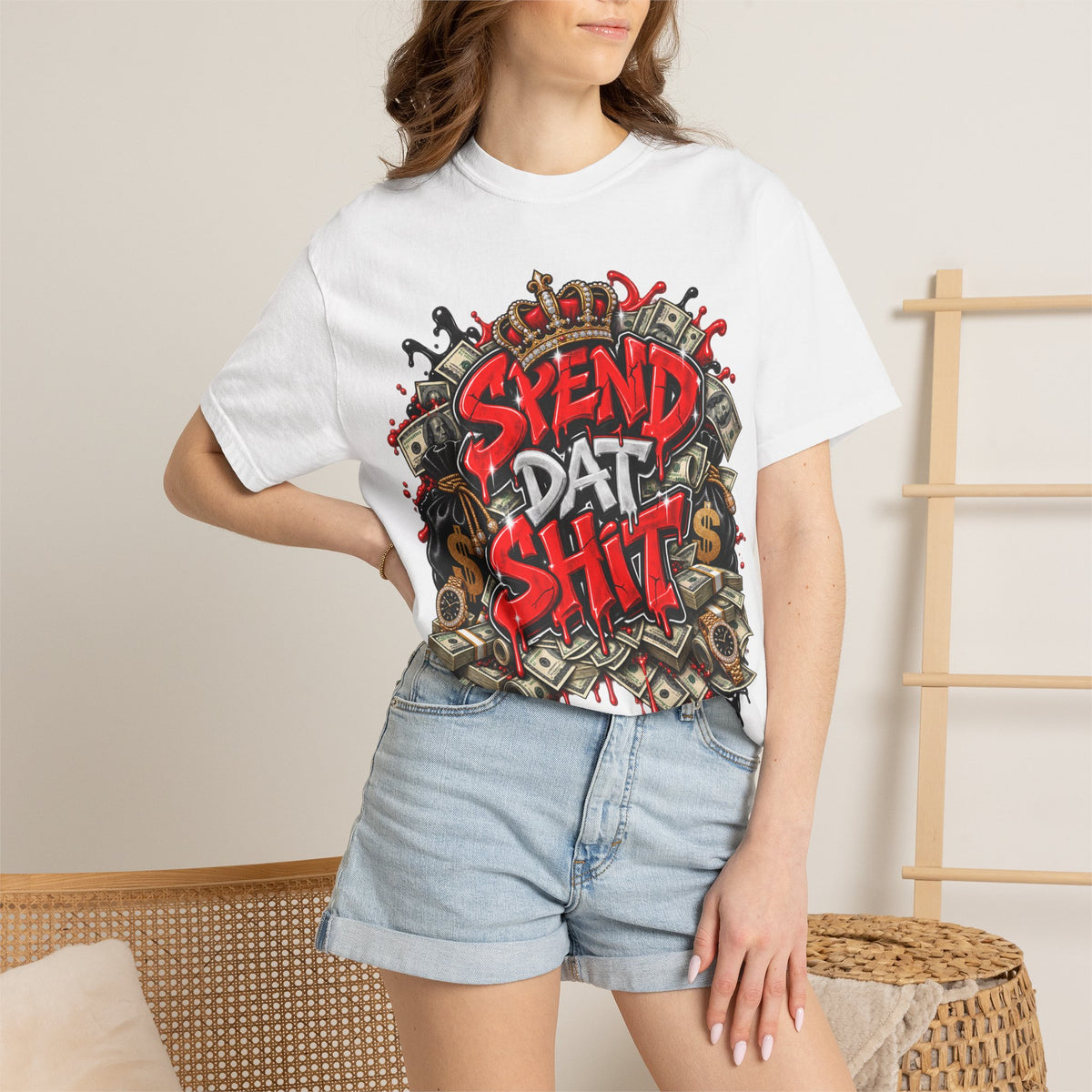 Spend Dat Shit T-shirt | Graffiti Money Street Art Tee
