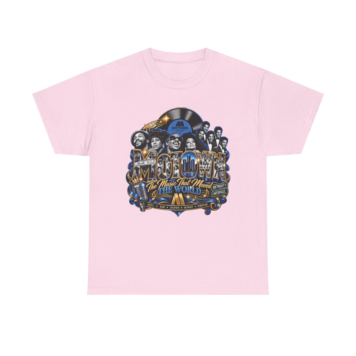 Motown Legends Tee | Detroit Graffiti Back