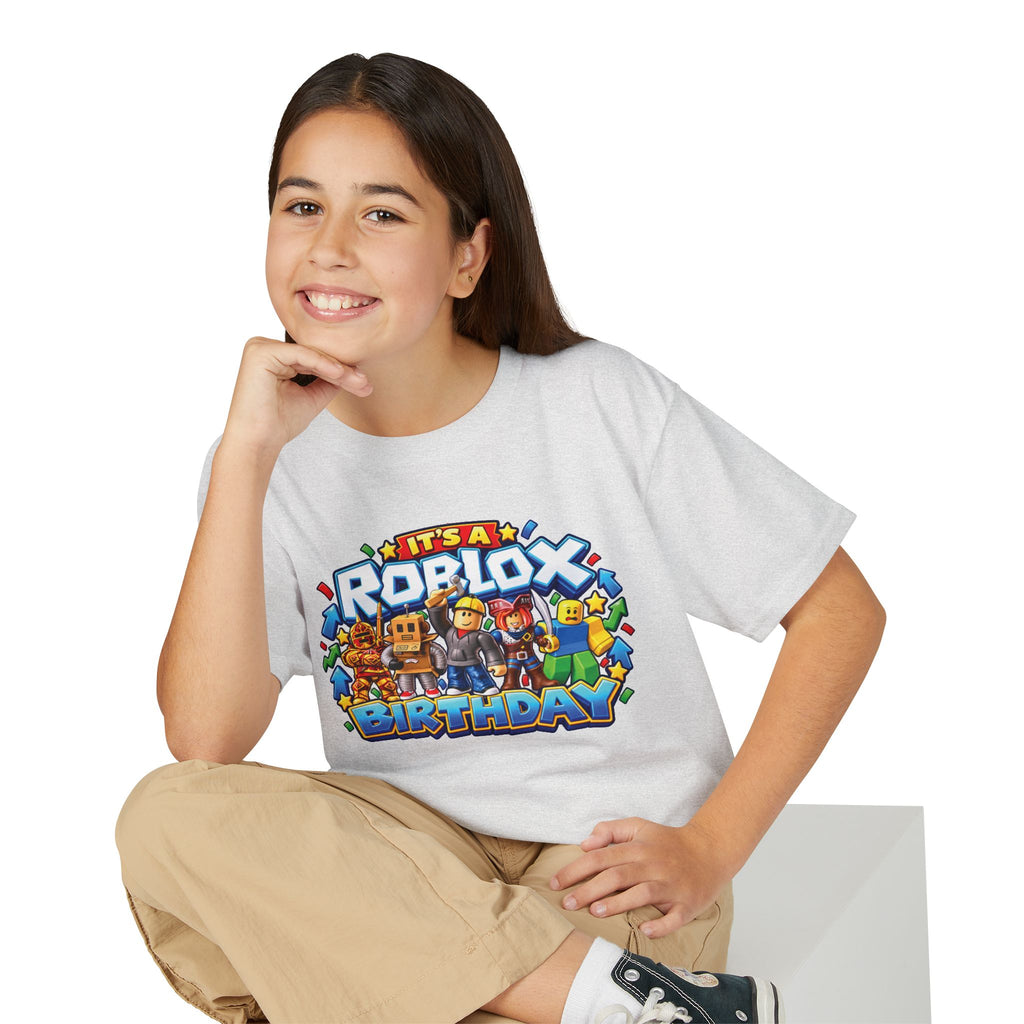 Roblox Birthday Leveling Up 9 Youth T-Shirt