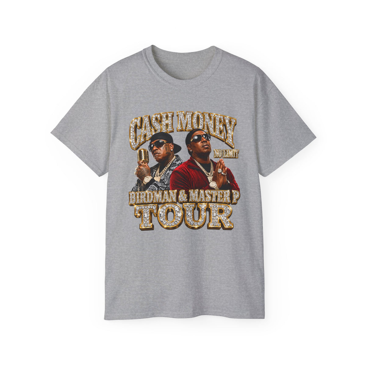 Cash Money Birdman & Master P Tour T-Shirt | Rap Hip Hop Vintage Poster