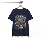 Raised On Old School Hip Hop T-Shirt | Retro Boombox Sneakers Crown Design