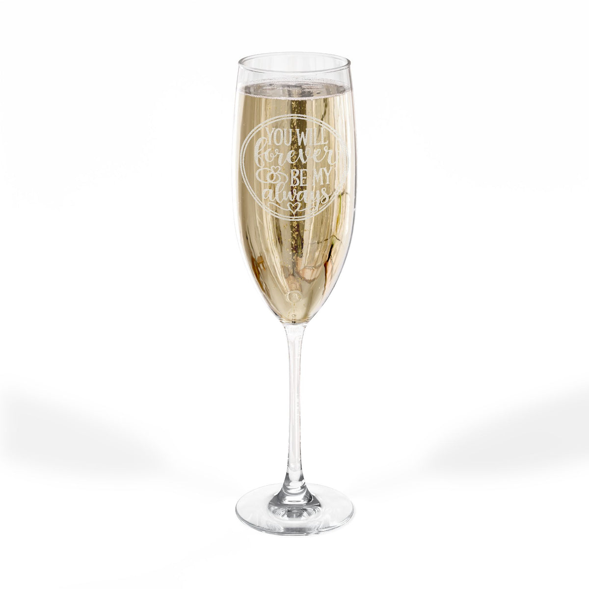 Engraved Champagne Flute, 8oz | Personalized Engraving Option
