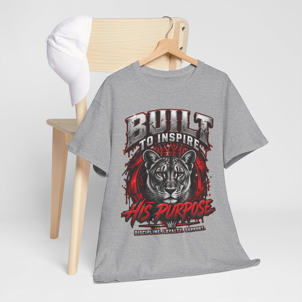 Built to Inspire His Purpose Couples Tiger Graphic T-Shirt