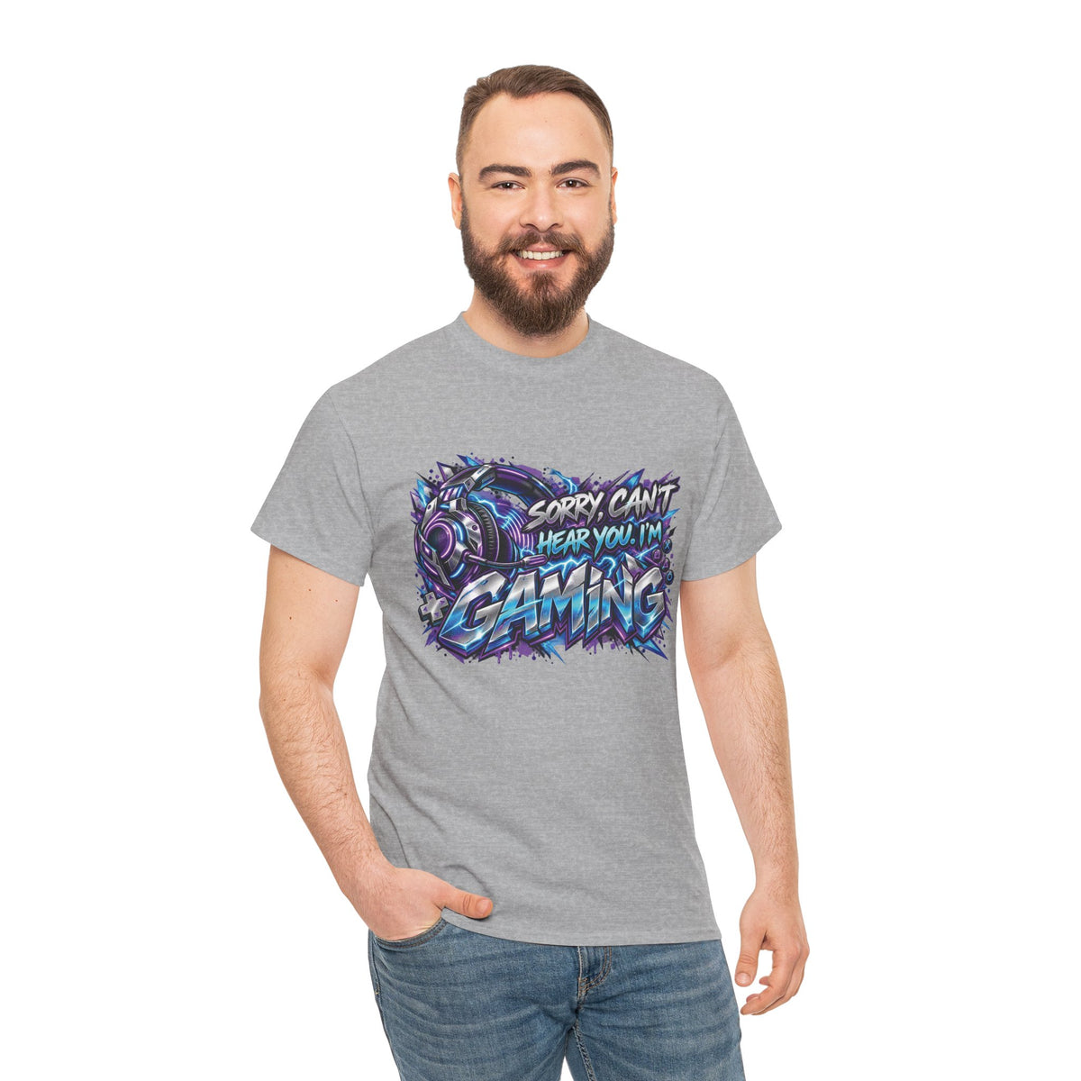 Gaming “Sorry, Can’t Hear You, I’m Gaming” Graphic T-Shirt