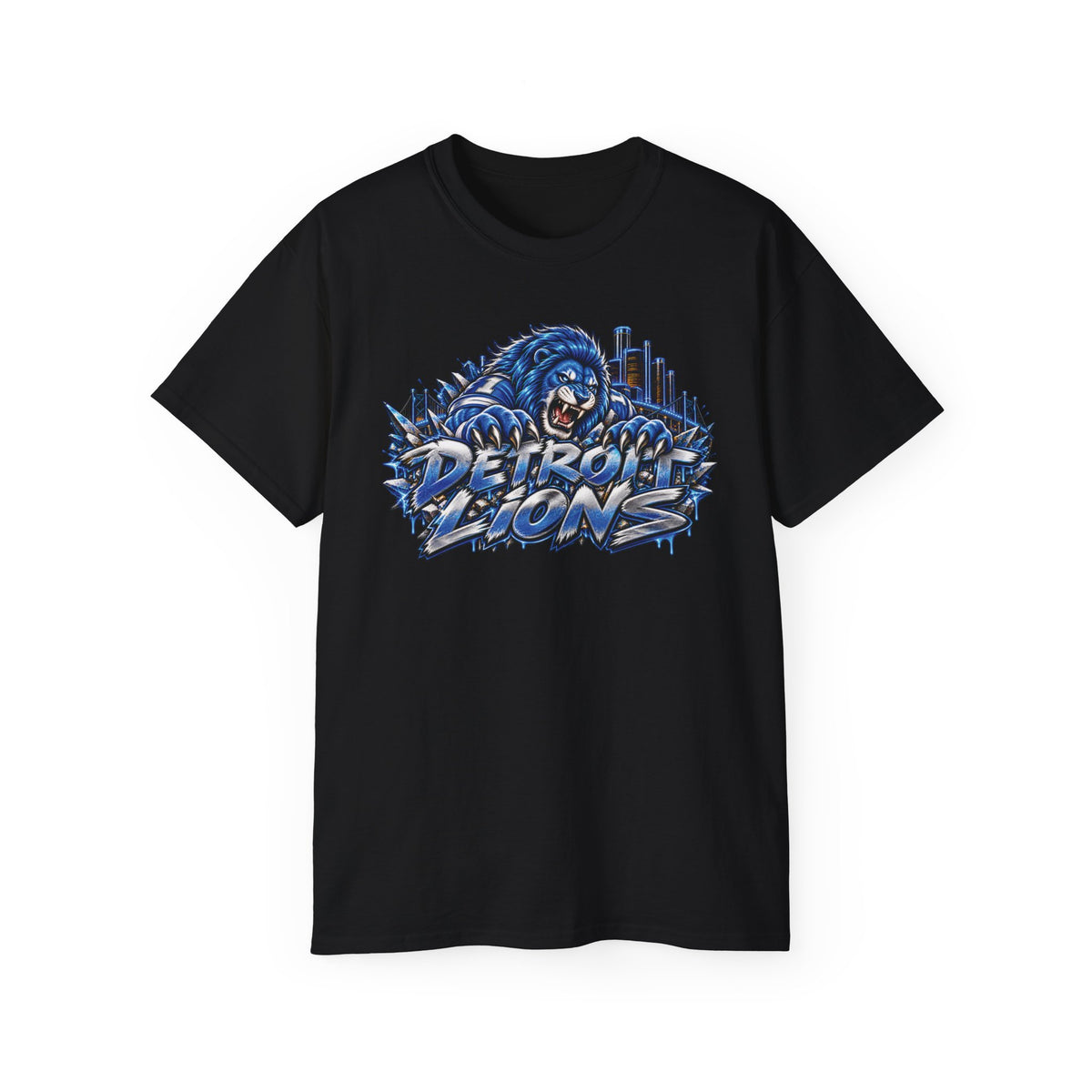 Detroit Lion graphic tee | I Bleed Blue go Lion shirt