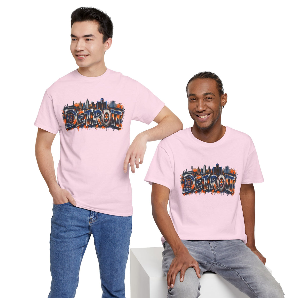Detroit skyline graffiti T-Shirt | city skyline tee, urban street art